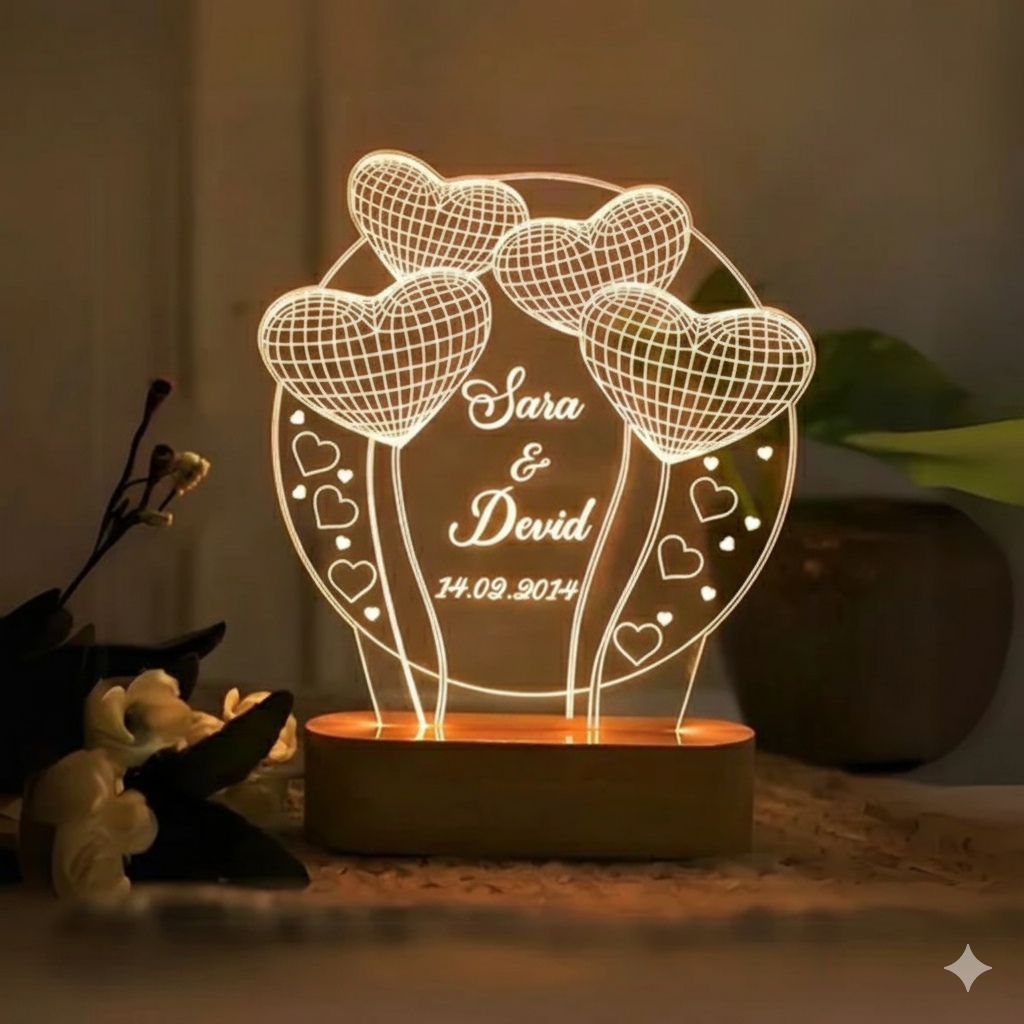 Round shaped customised lamp